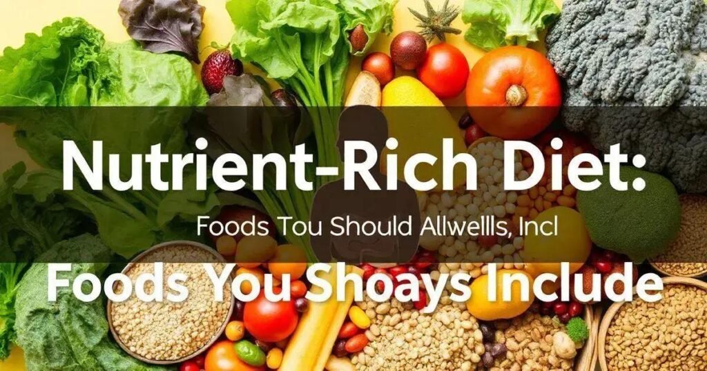 Nutrient-Rich Diet: Foods You Should Always Include